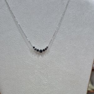 0.5ct Black  Moissanite 925 Necklace (Closet Clearance)